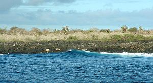 Lefts were winding down the point, right in front of us, but we still couldn't really tell what it was doing.